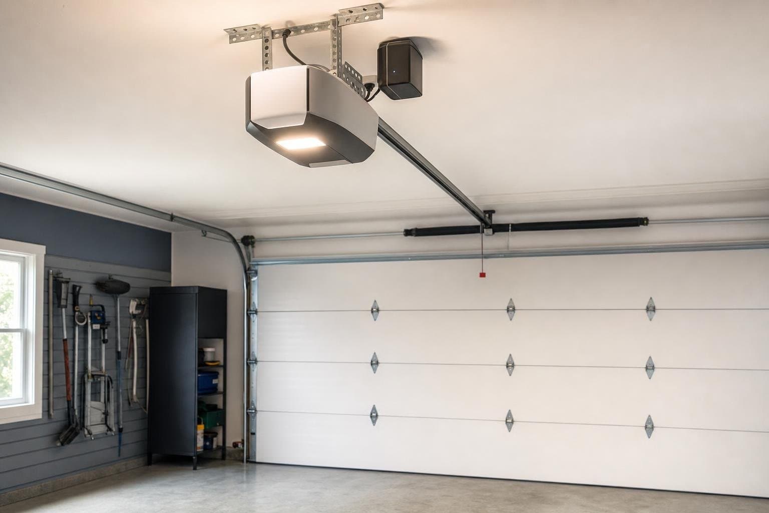 Belt-drive smart opener installed in Pine Ridge, after